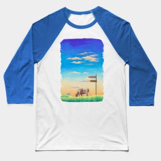 The digital painted rural nature (2nd version) Baseball T-Shirt